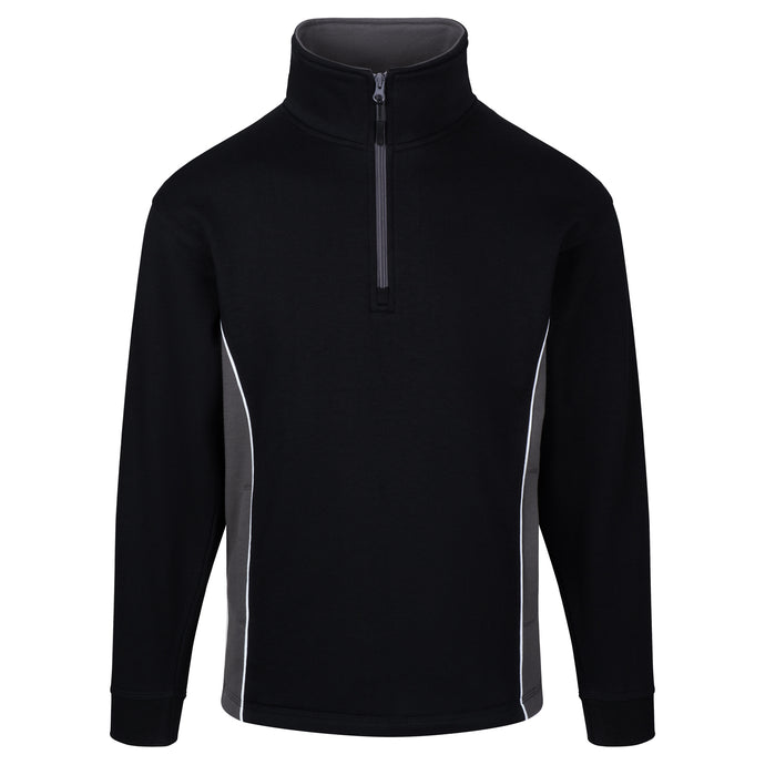 Silverswift Quarter Zip Sweatshirt Black/Grey 320gsm