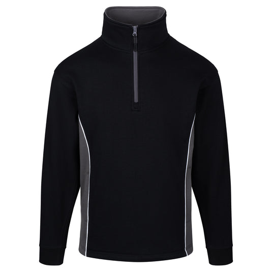Silverswift Quarter Zip Sweatshirt Black/Grey 320gsm
