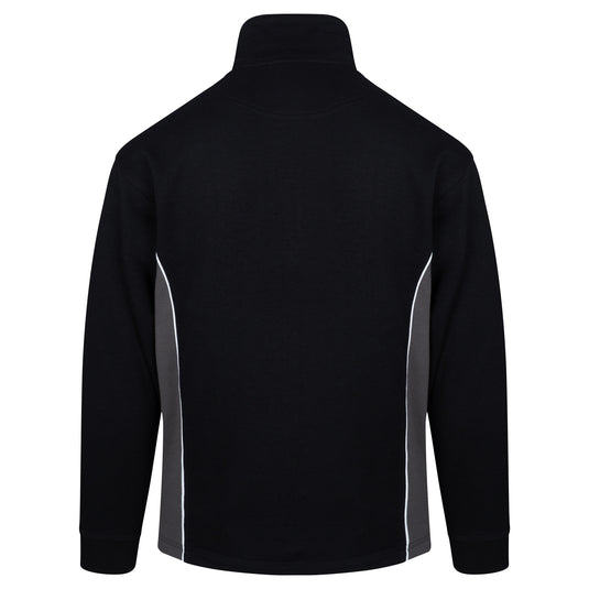 Silverswift Quarter Zip Sweatshirt Black/Grey 320gsm