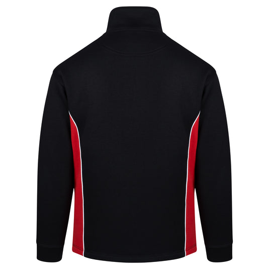 Silverswift Quarter Zip Sweatshirt Black/Red 320gsm