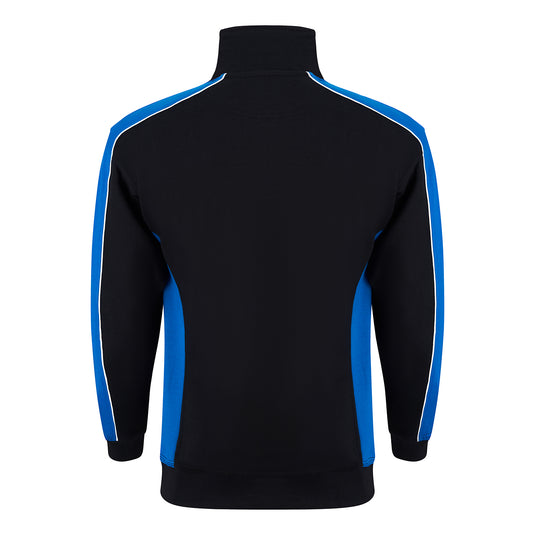 Avocet Quarter Zip Sweatshirt Black/Reflex Blue 320gsm