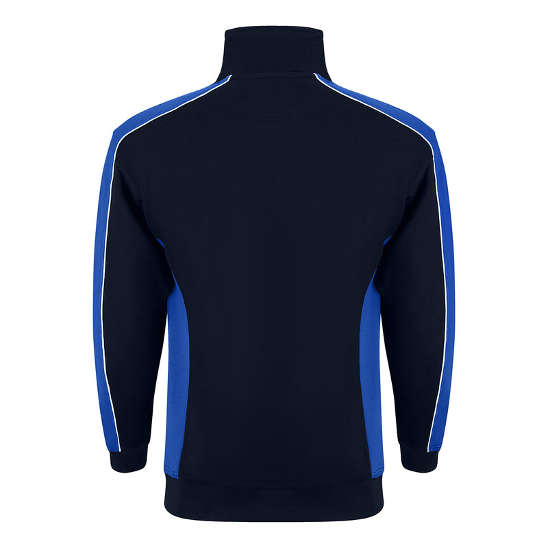 Load image into Gallery viewer, Avocet Quarter Zip Sweatshirt Navy/Royal Blue 320gsm
