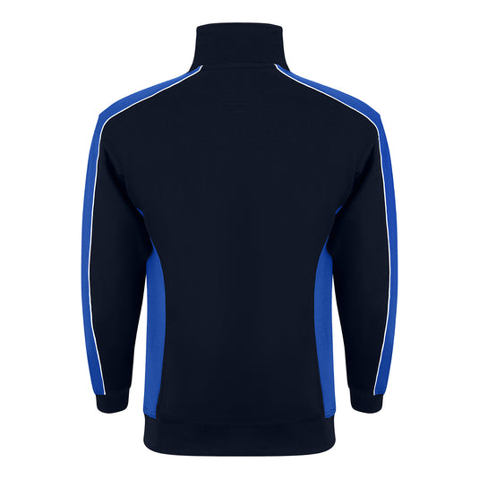 Avocet Quarter Zip Sweatshirt Navy/Royal Blue 320gsm