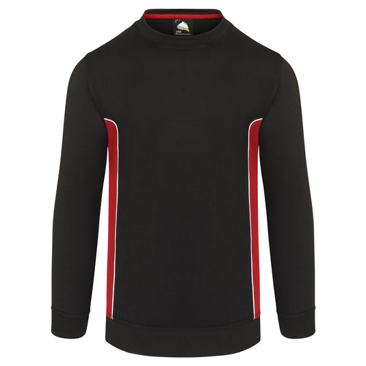 Silverswift Sweatshirt Black/Red 320gsm