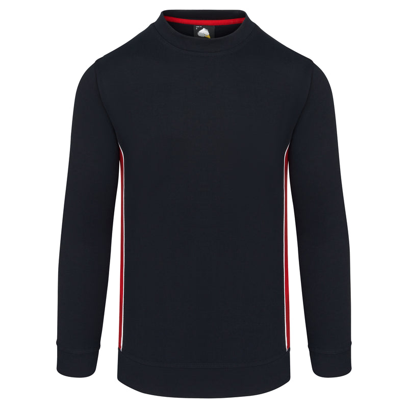 Load image into Gallery viewer, Silverswift Sweatshirt Navy/Red 320gsm

