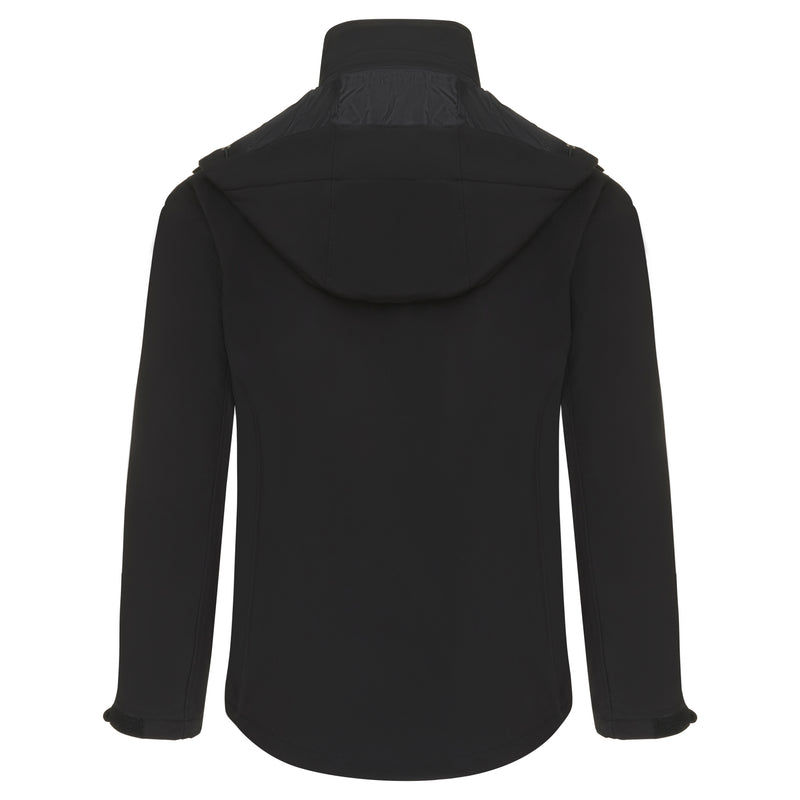 Load image into Gallery viewer, Gannet EarthPro® GRS 3 Layer Softshell Hooded Jacket Black
