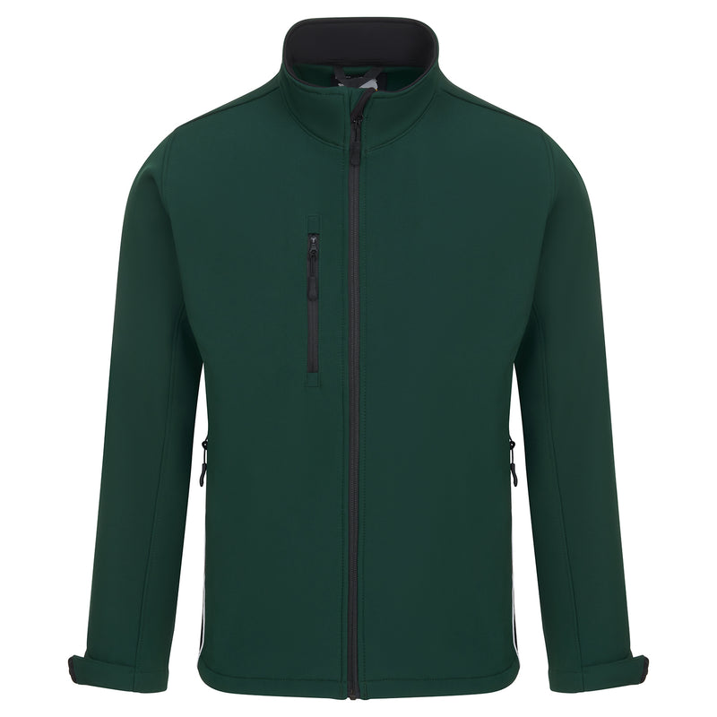 Load image into Gallery viewer, Silverswift Softshell 3 Layer Jacket Bottle Green/Black 320gsm
