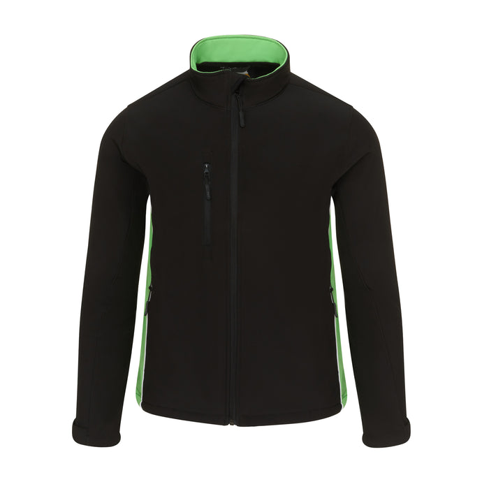 Silverswift Softshell 3 Layer Jacket Black/Lime Green 320gsm