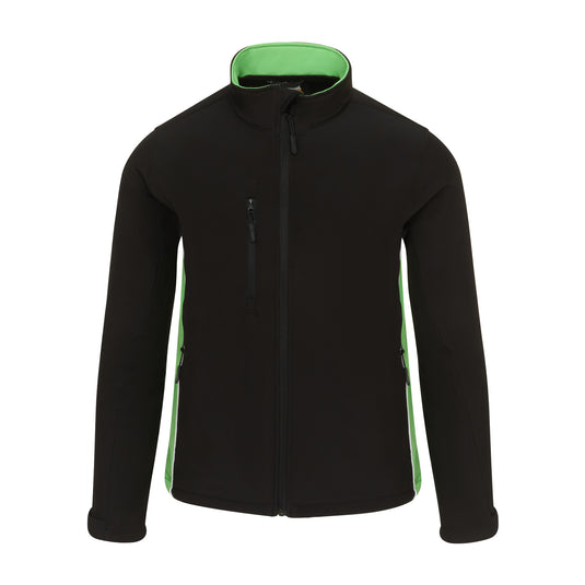 Silverswift Softshell 3 Layer Jacket Black/Lime Green 320gsm