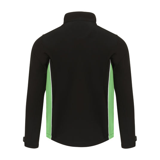 Silverswift Softshell 3 Layer Jacket Black/Lime Green 320gsm