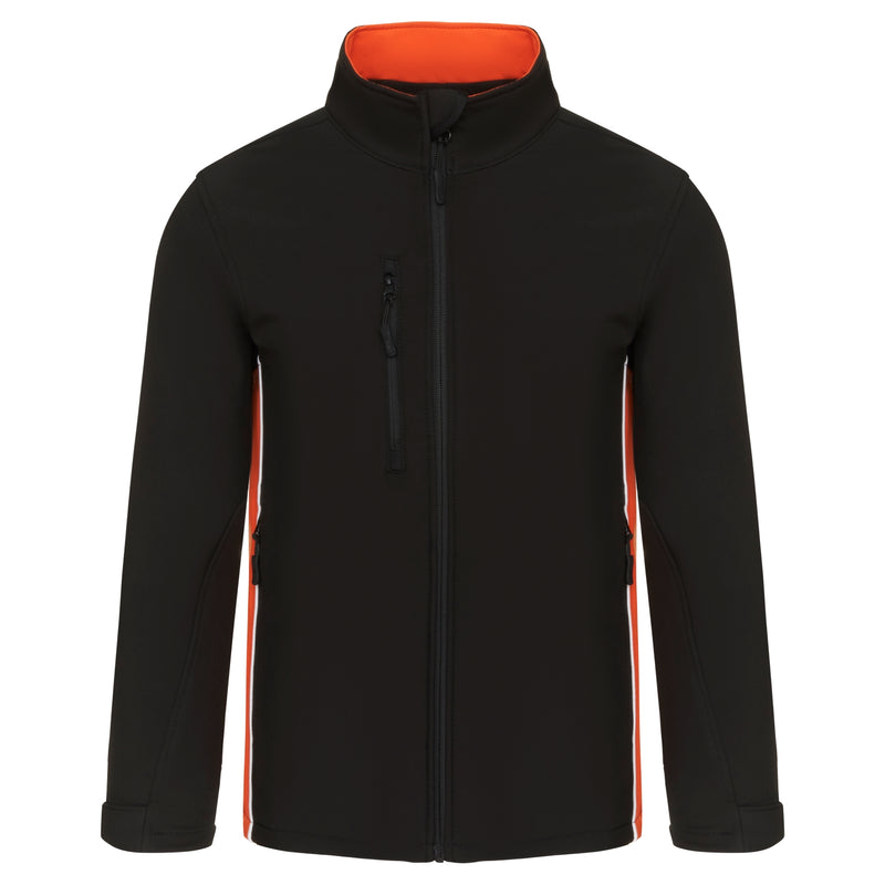 Load image into Gallery viewer, Silverswift Softshell 3 Layer Jacket Black/Orange 320gsm
