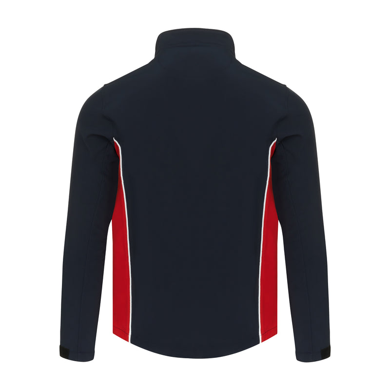 Load image into Gallery viewer, Silverswift Softshell 3 Layer Jacket Navy/Red 320gsm
