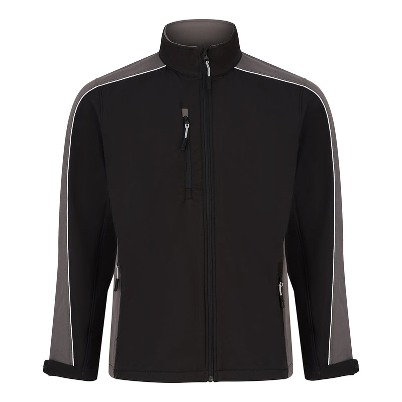 Load image into Gallery viewer, Avocet Softshell Jacket 3 Layer Black/Graphite 320gsm
