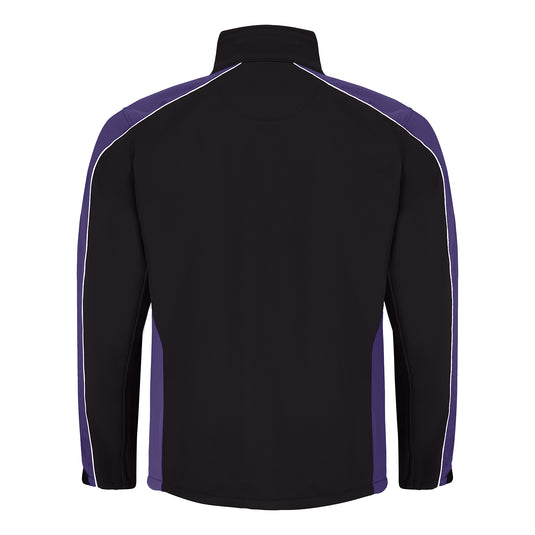 Avocet Softshell Jacket 3 Layer Black/Purple 320gsm
