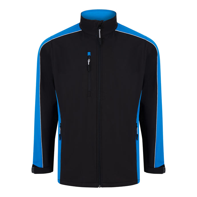 Avocet Softshell Jacket 3 Layer Black/Reflex Blue 320gsm