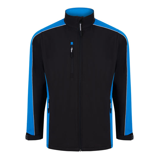 Avocet Softshell Jacket 3 Layer Black/Reflex Blue 320gsm