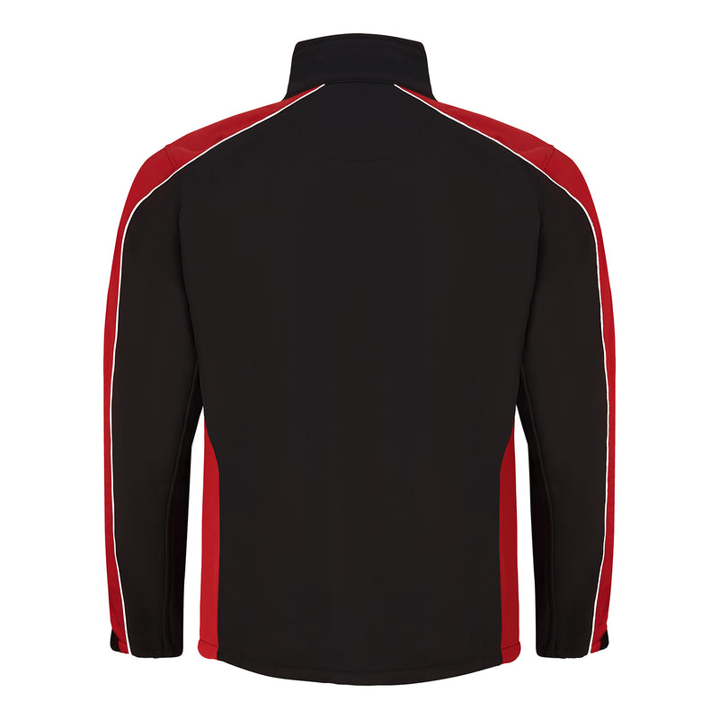 Load image into Gallery viewer, Avocet Softshell Jacket 3 Layer Black/Red 320gsm
