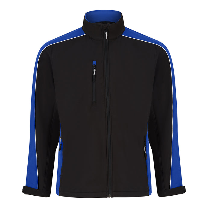Avocet Softshell Jacket 3 Layer Black/Royal Blue 320gsm