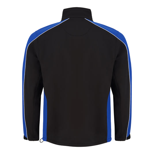 Avocet Softshell Jacket 3 Layer Black/Royal Blue 320gsm