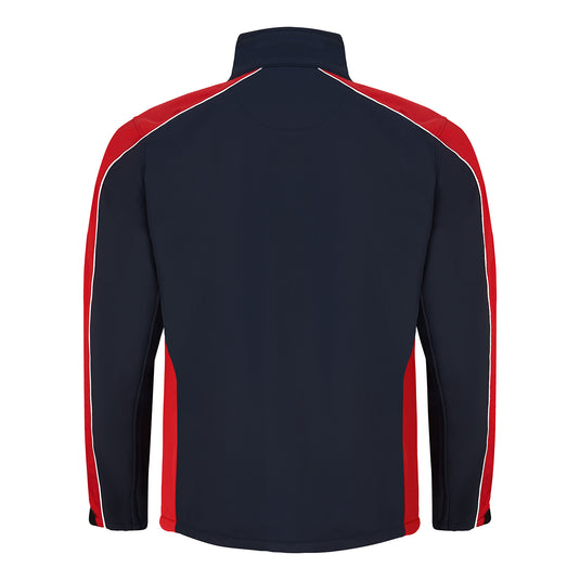 Avocet Softshell Jacket 3 Layer Navy/Red 320gsm
