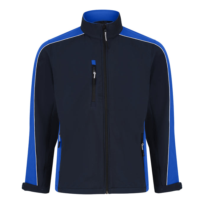 Avocet Softshell Jacket 3 Layer Navy/Royal Blue 320gsm