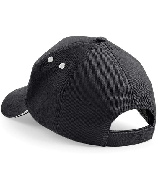 Beechfield 5 Panel Cap Black/Grey