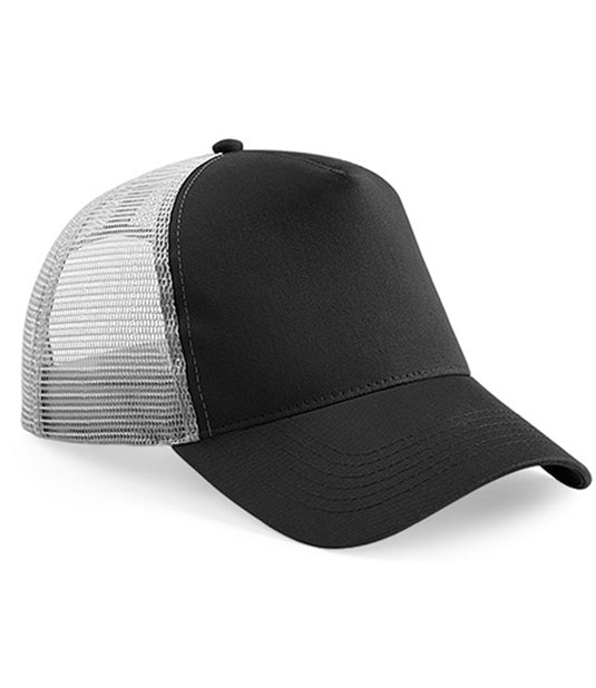 Beechfield Snapback Trucker Cap | Black/Grey