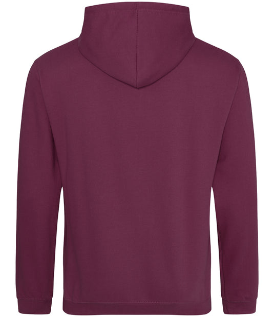 AWDis College Hoodie 280gsm JH001 Burgundy Smoke