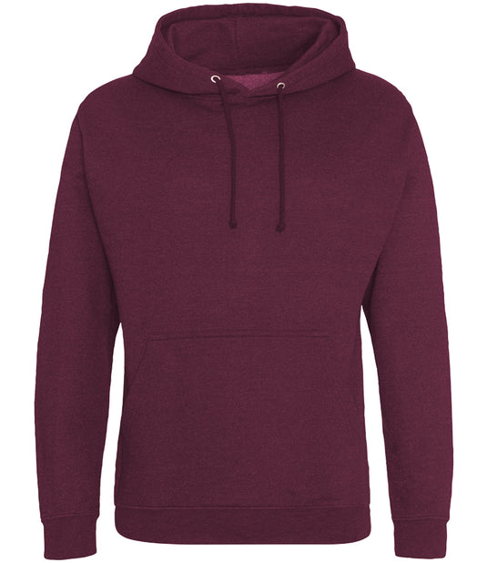 AWDis College Hoodie 280gsm JH001 Burgundy Smoke