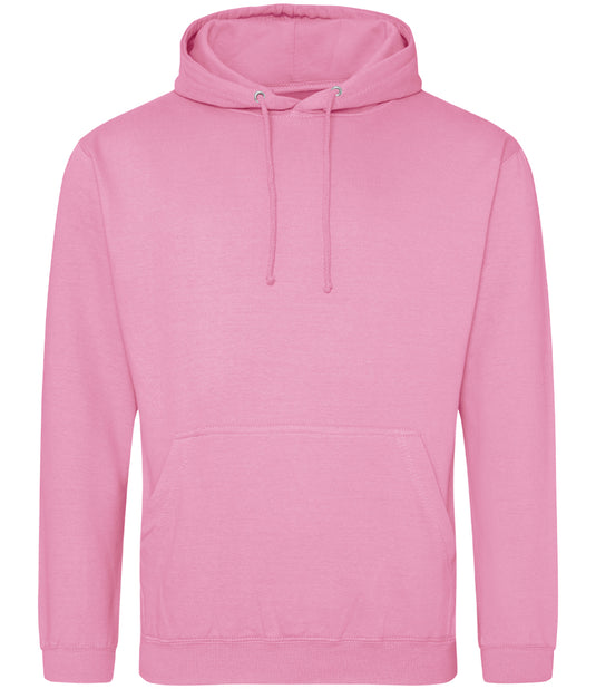 AWDis College Hoodie 280gsm JH001 Candyfloss Pink