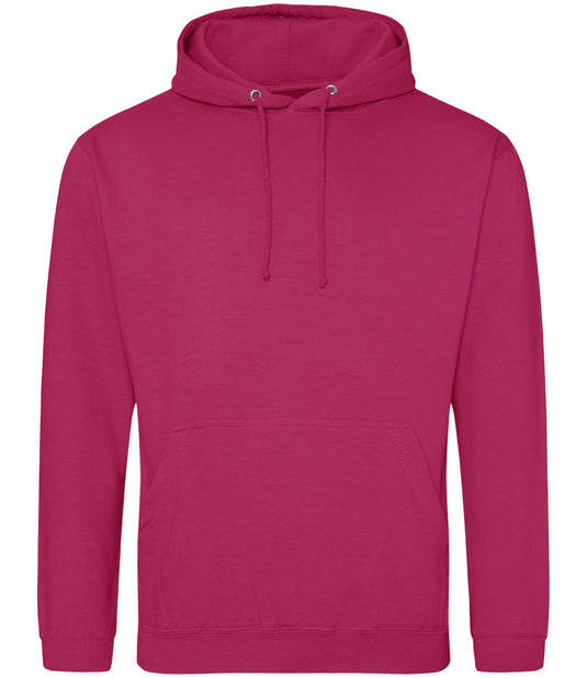 AWDis College Hoodie 280gsm JH001 Hot Pink