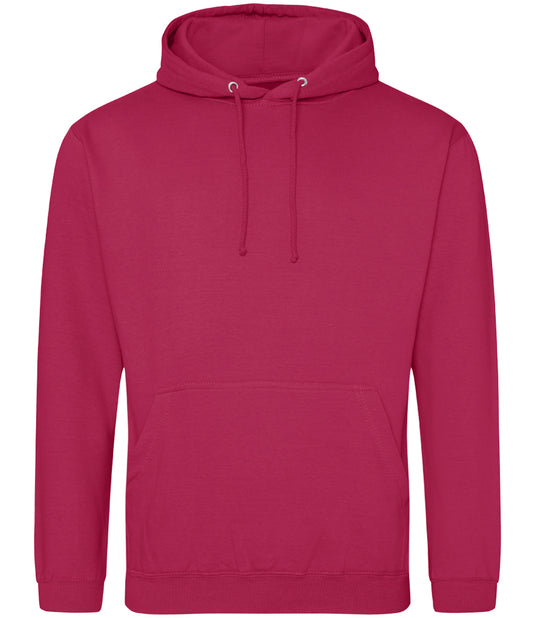 AWDis College Hoodie 280gsm JH001 Lipstick Pink